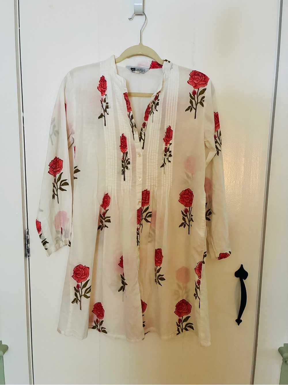 Cotton Floral Mini Dress